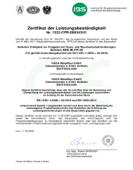 Leistungsbeständigkeit Schüco